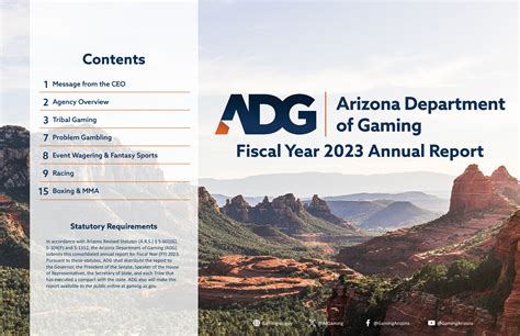 ARIZONA DEPARTMENT OF GAMING ANNUAL REPORT 2015.